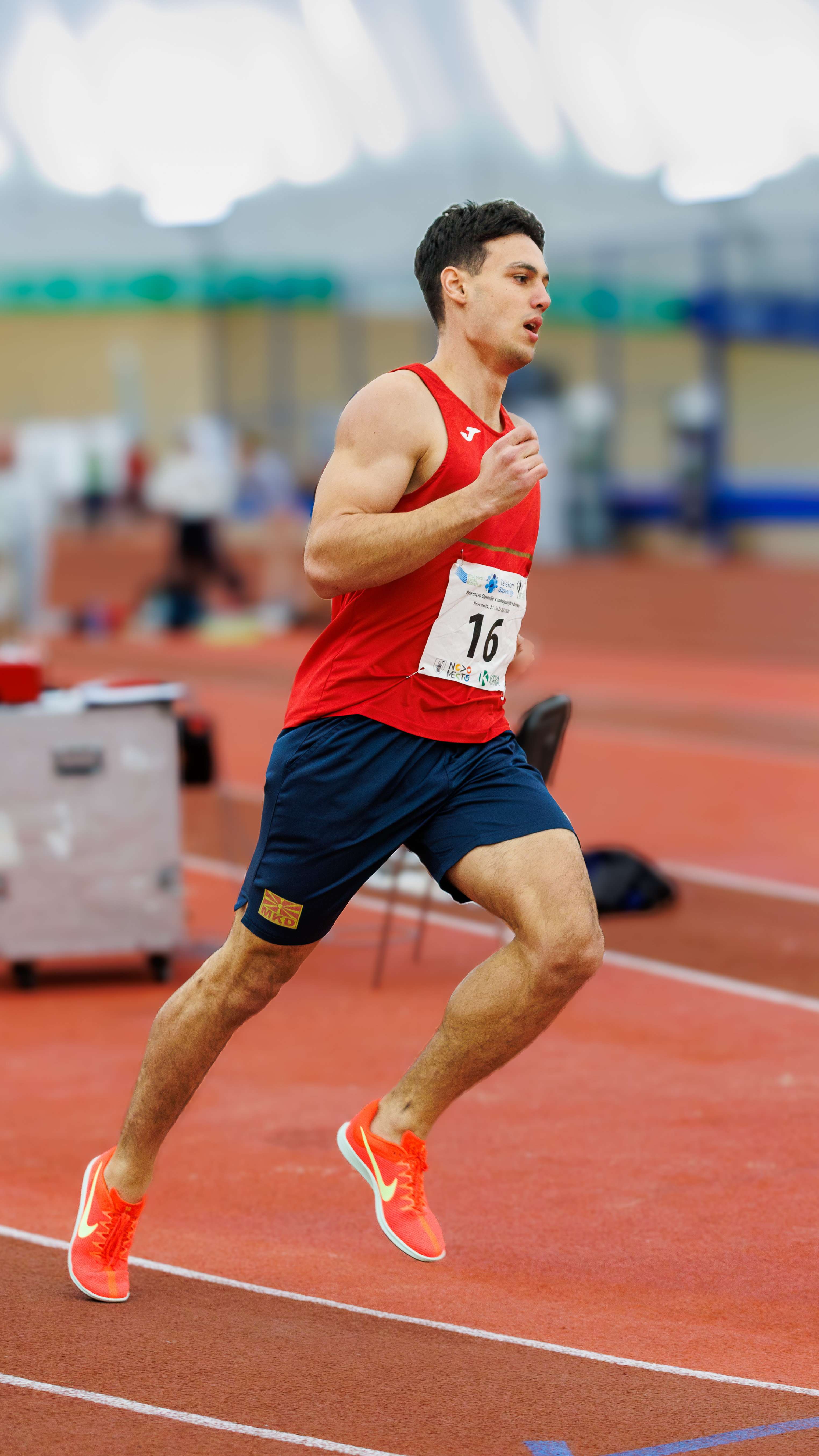 Track and field action